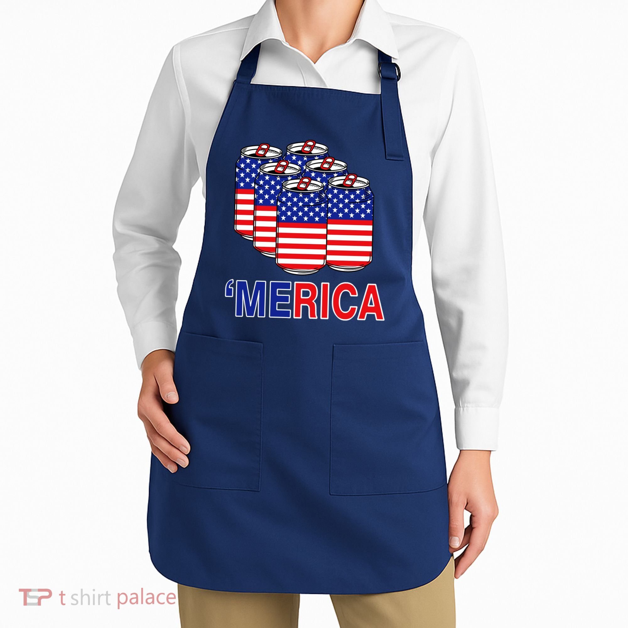 Merica Beer Pack Apron