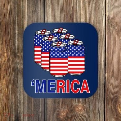 Merica Beer Pack Coaster