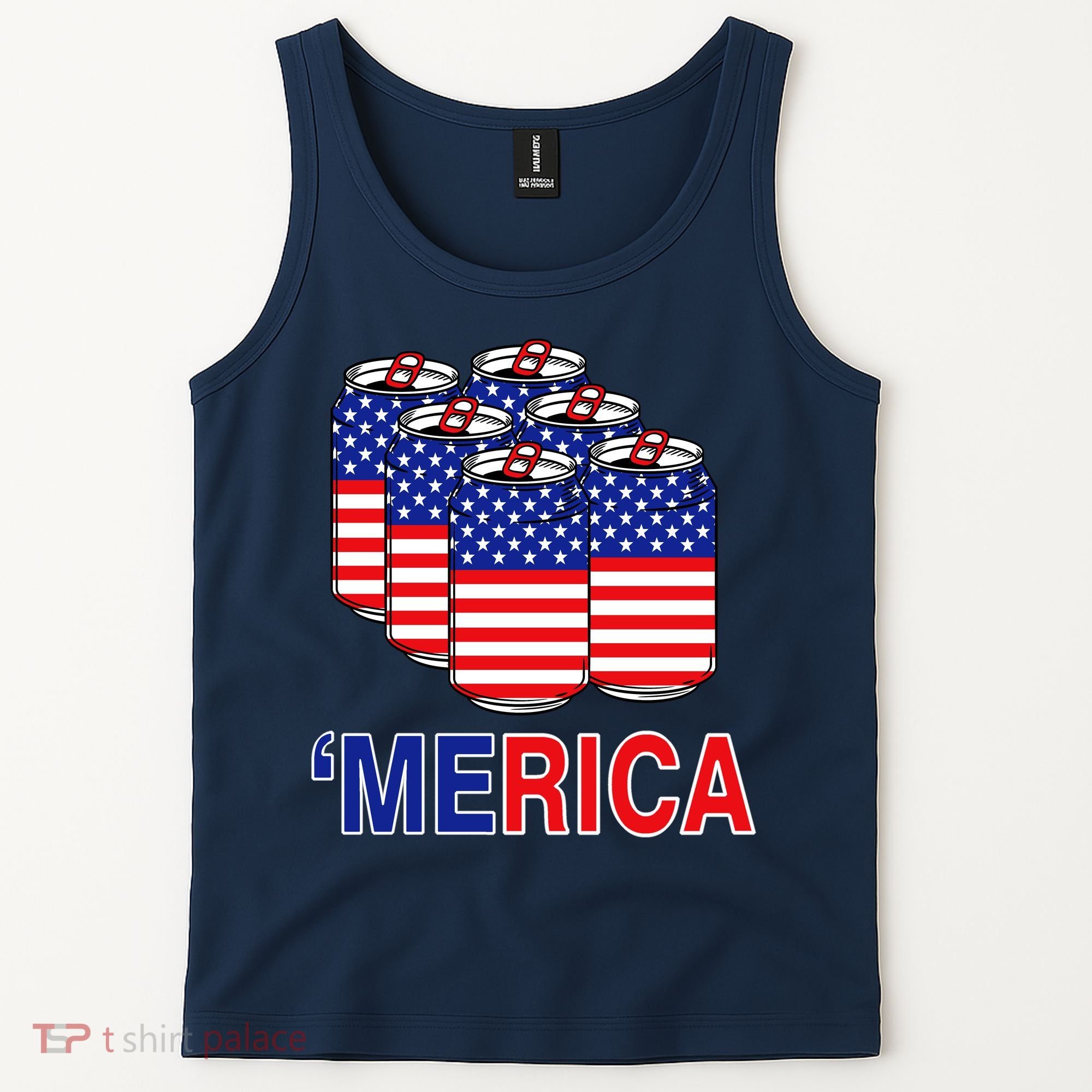 Merica Beer Pack Tank Top