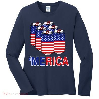 Merica Beer Pack Women's Long Sleeve Shirt