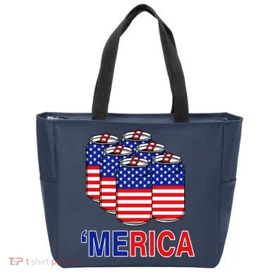 Merica Beer Pack Tote Bag