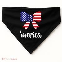 Merica Bow Tie USA Flag USA-Made Doggie Bandana thumb 0