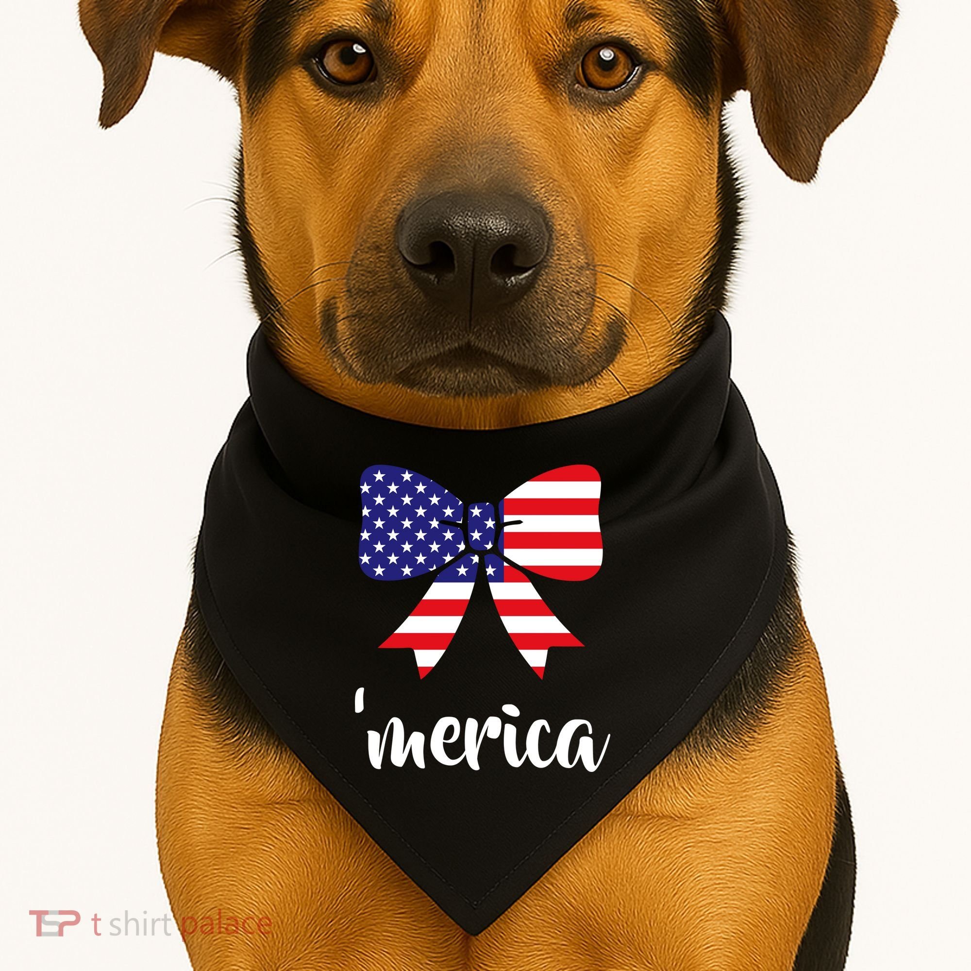 Merica Bow Tie USA Flag USA-Made Doggie Bandana