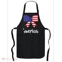 Merica Bow Tie USA Flag Apron thumb 0