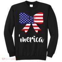 Merica Bow Tie USA Flag Sweatshirt thumb 0