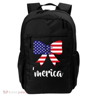 Merica Bow Tie USA Flag Backpack