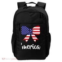 Merica Bow Tie USA Flag Backpack thumb 0