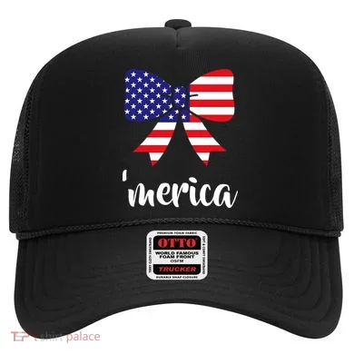 Merica Bow Tie USA Flag Hat