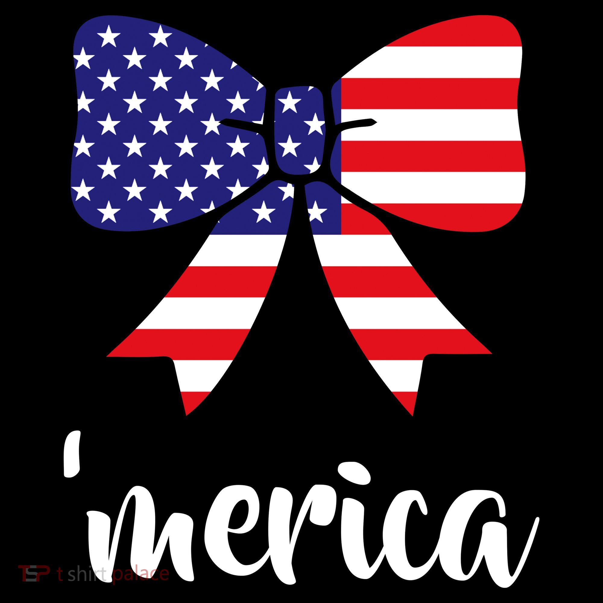 Merica Bow Tie USA Flag Kids Sweatshirt