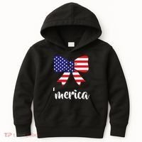 Merica Bow Tie USA Flag Kids Hoodie thumb 0