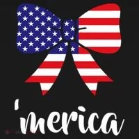 Merica Bow Tie USA Flag Kids Long Sleeve Shirt thumb 2