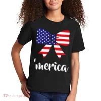 Merica Bow Tie USA Flag Kids T-Shirt thumb 2