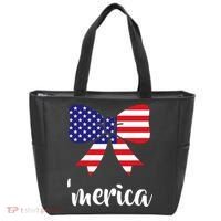 Merica Bow Tie USA Flag Tote Bag thumb 0