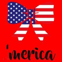 Merica Bow Tie USA Flag Santa Hat thumb 1