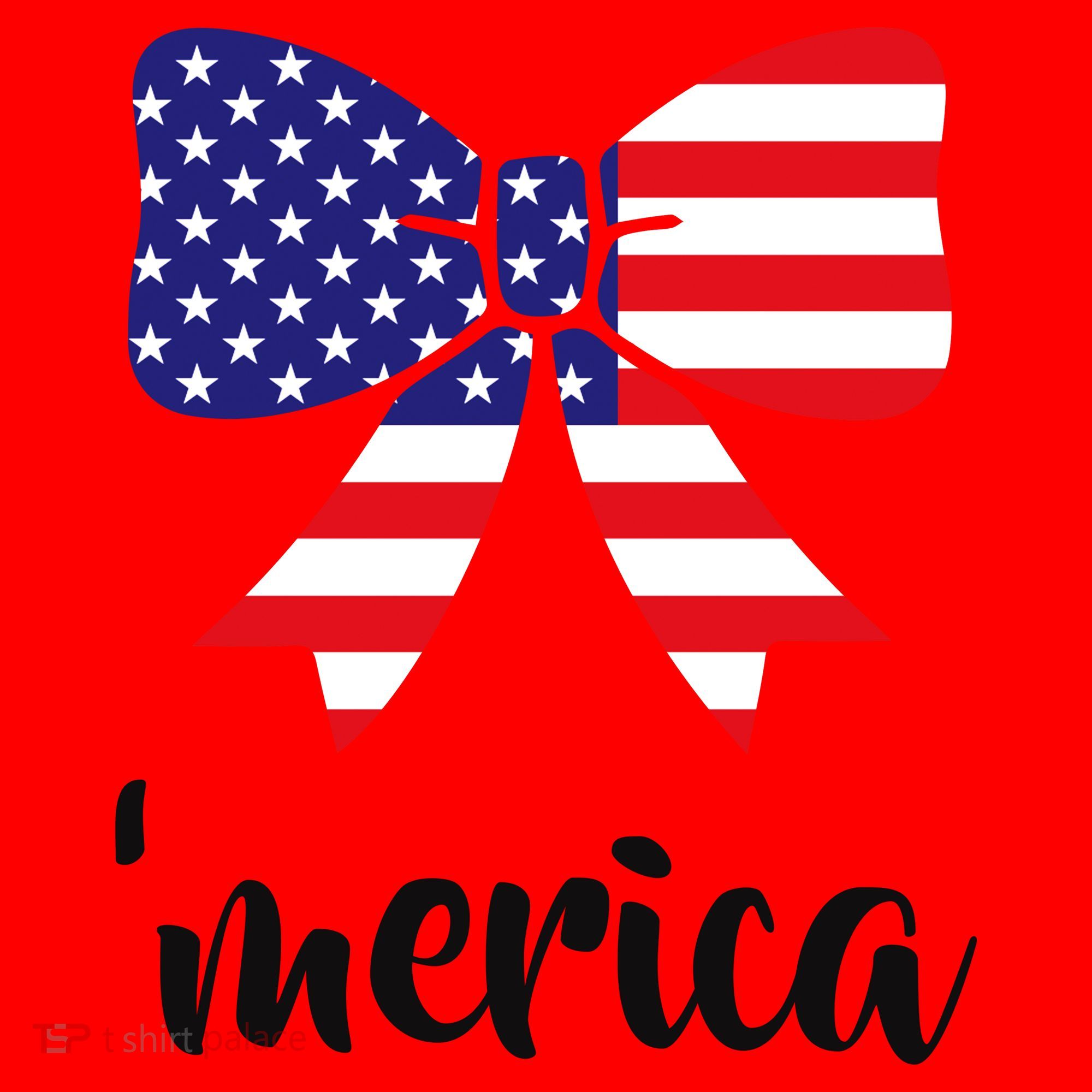 Merica Bow Tie USA Flag Santa Hat