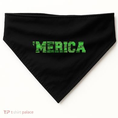 Merica Camo Logo USA-Made Doggie Bandana