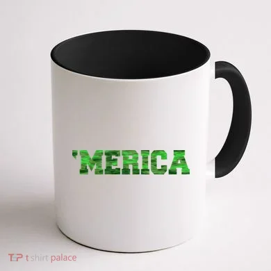 Merica Camo Logo Coffee Mug back