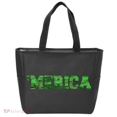 Merica Camo Logo Tote Bag