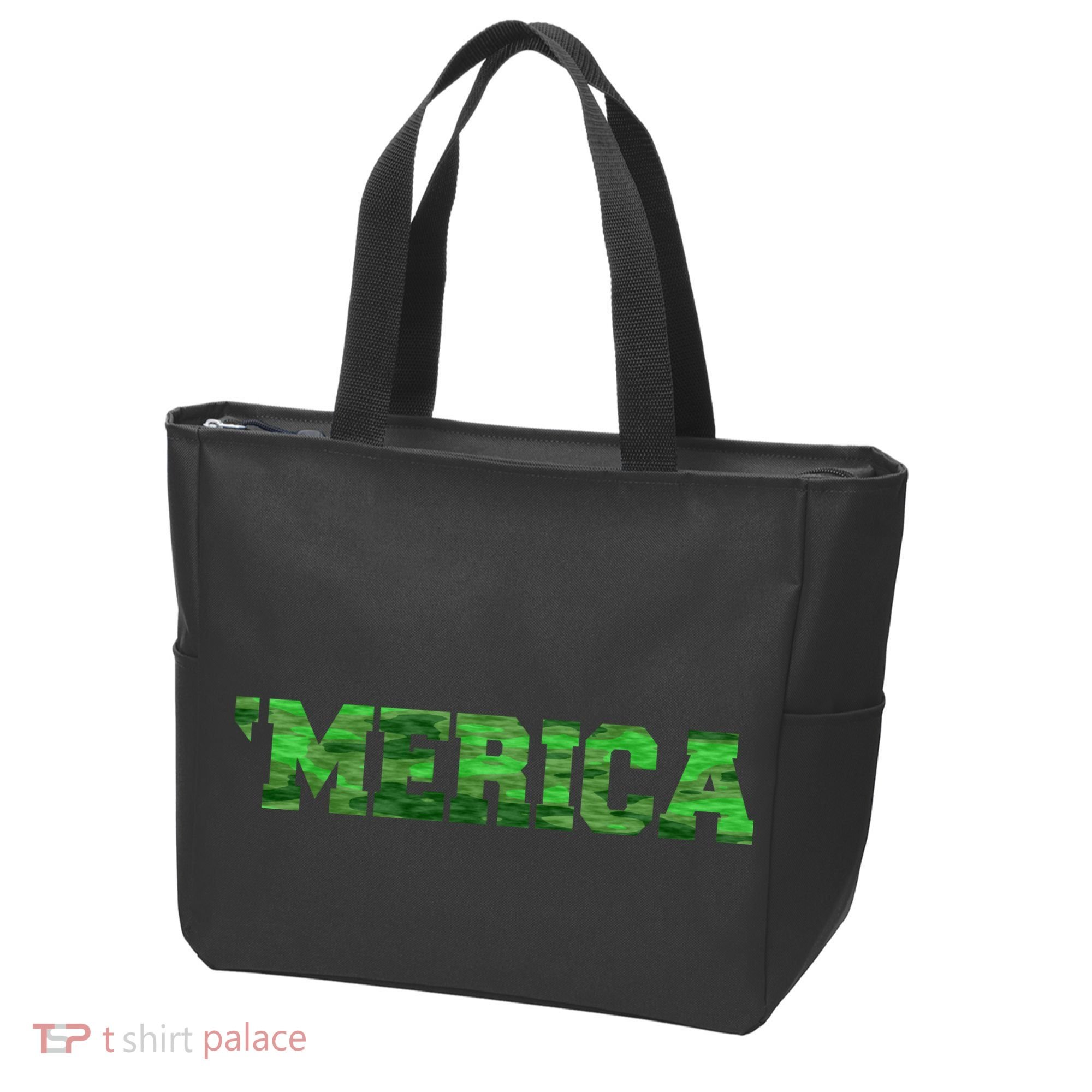 Merica Camo Logo Tote Bag