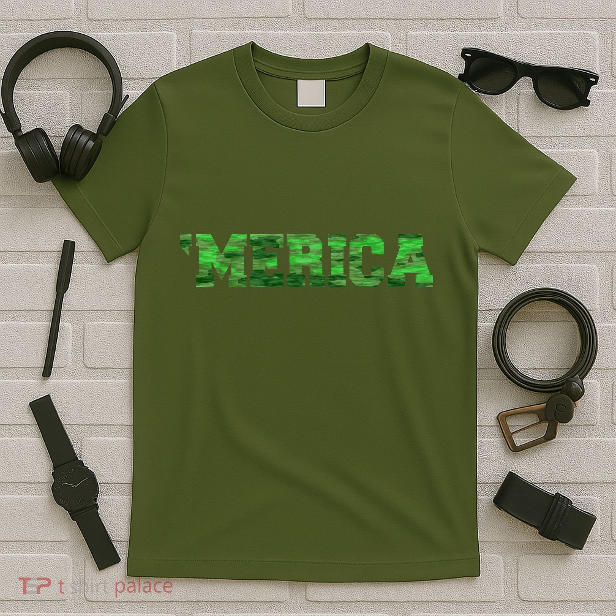 Merica Camo Logo T-Shirt