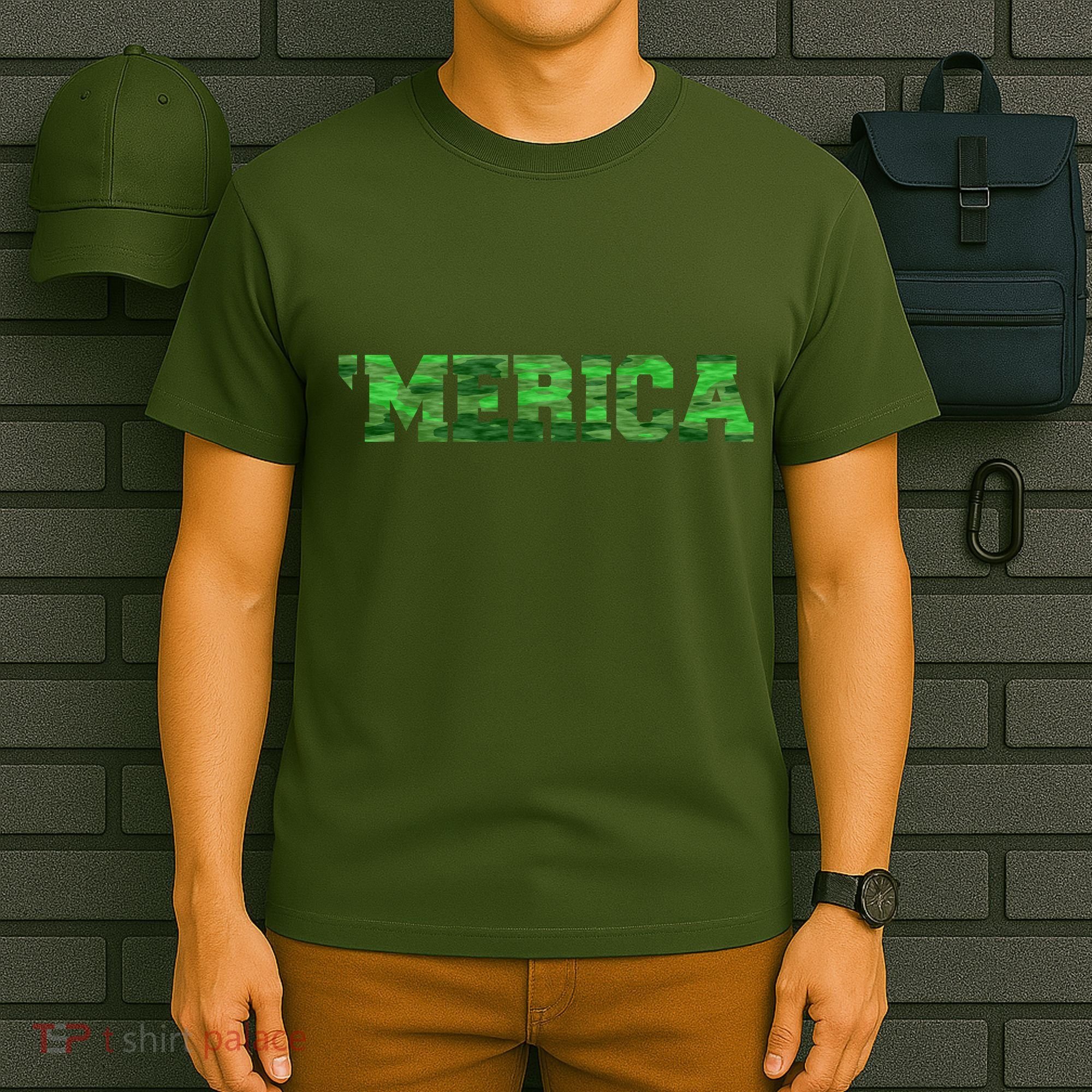 Merica Camo Logo T-Shirt