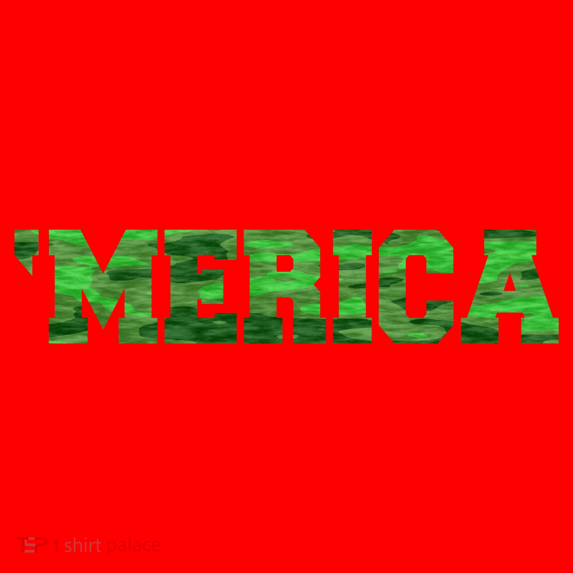 Merica Camo Logo Santa Hat
