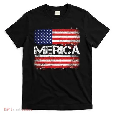 Merica Distressed Flag T-Shirt