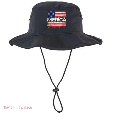 Merica Distressed Flag Bucket Hat