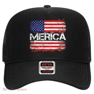 Merica Distressed Flag Hat