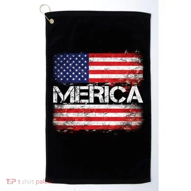 Merica Distressed Flag Golf Towel