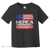 Merica Distressed Flag Toddler T-Shirt thumb 0
