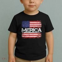 Merica Distressed Flag Toddler T-Shirt thumb 2