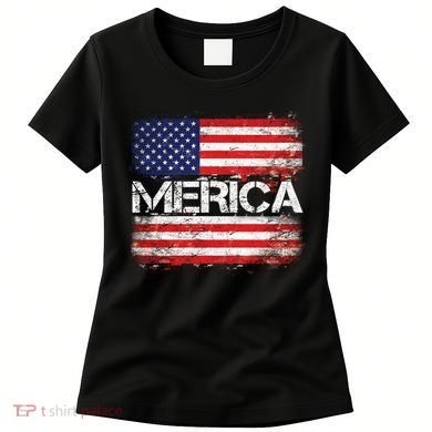 Merica Distressed Flag Women's T-Shirt