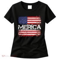 Merica Distressed Flag Women's T-Shirt thumb 0