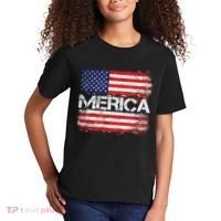Merica Distressed Flag Kids T-Shirt thumb 2