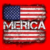 Merica Distressed Flag Santa Hat thumb 1