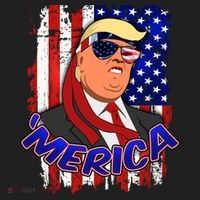 Merica Donald Trump Women's Sweatshirt thumb 2
