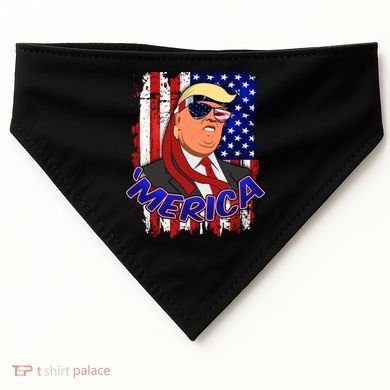 Merica Donald Trump USA-Made Doggie Bandana
