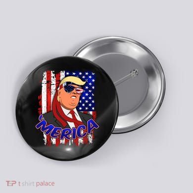 Merica Donald Trump Button