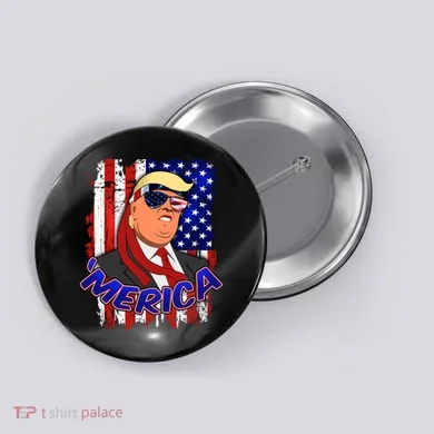 Merica Donald Trump Button