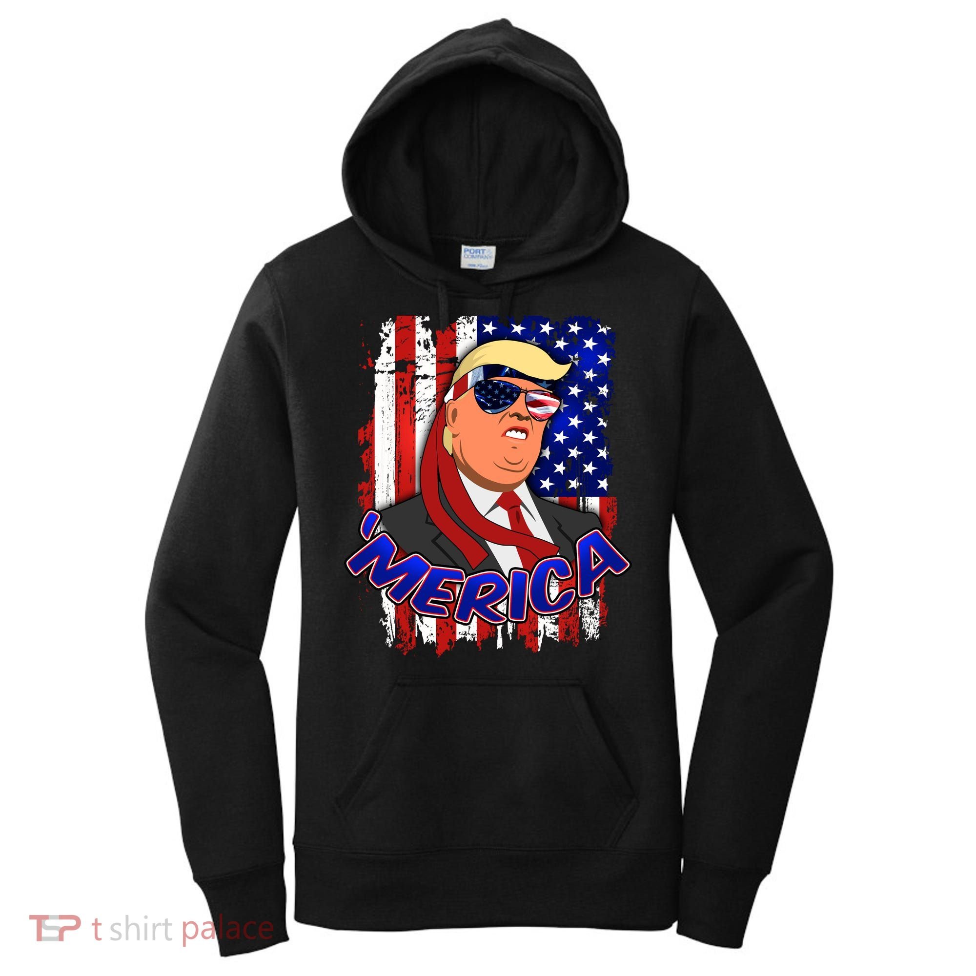 Merica Donald Trump Women's Hoodie
