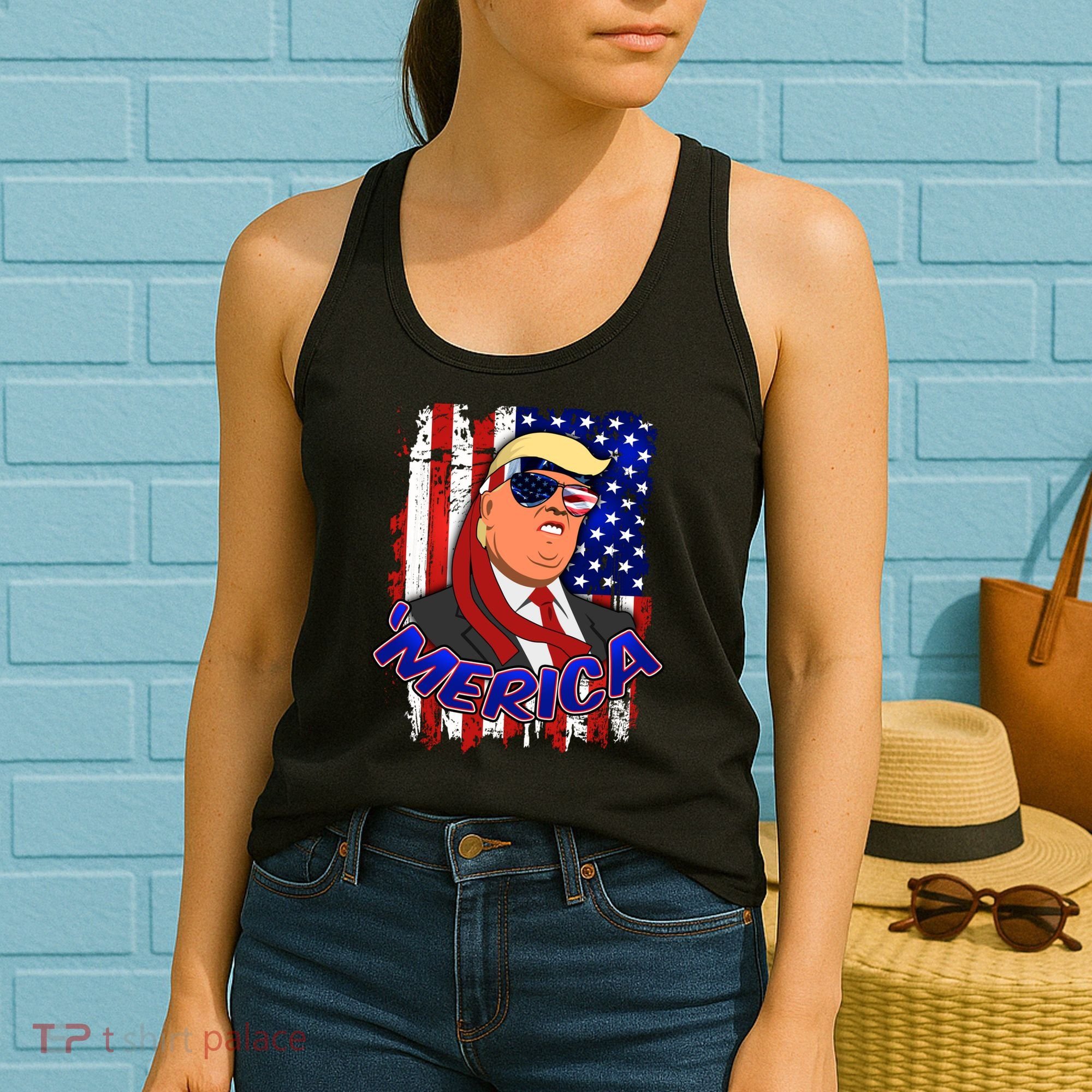 Merica Donald Trump Women's Tank Top