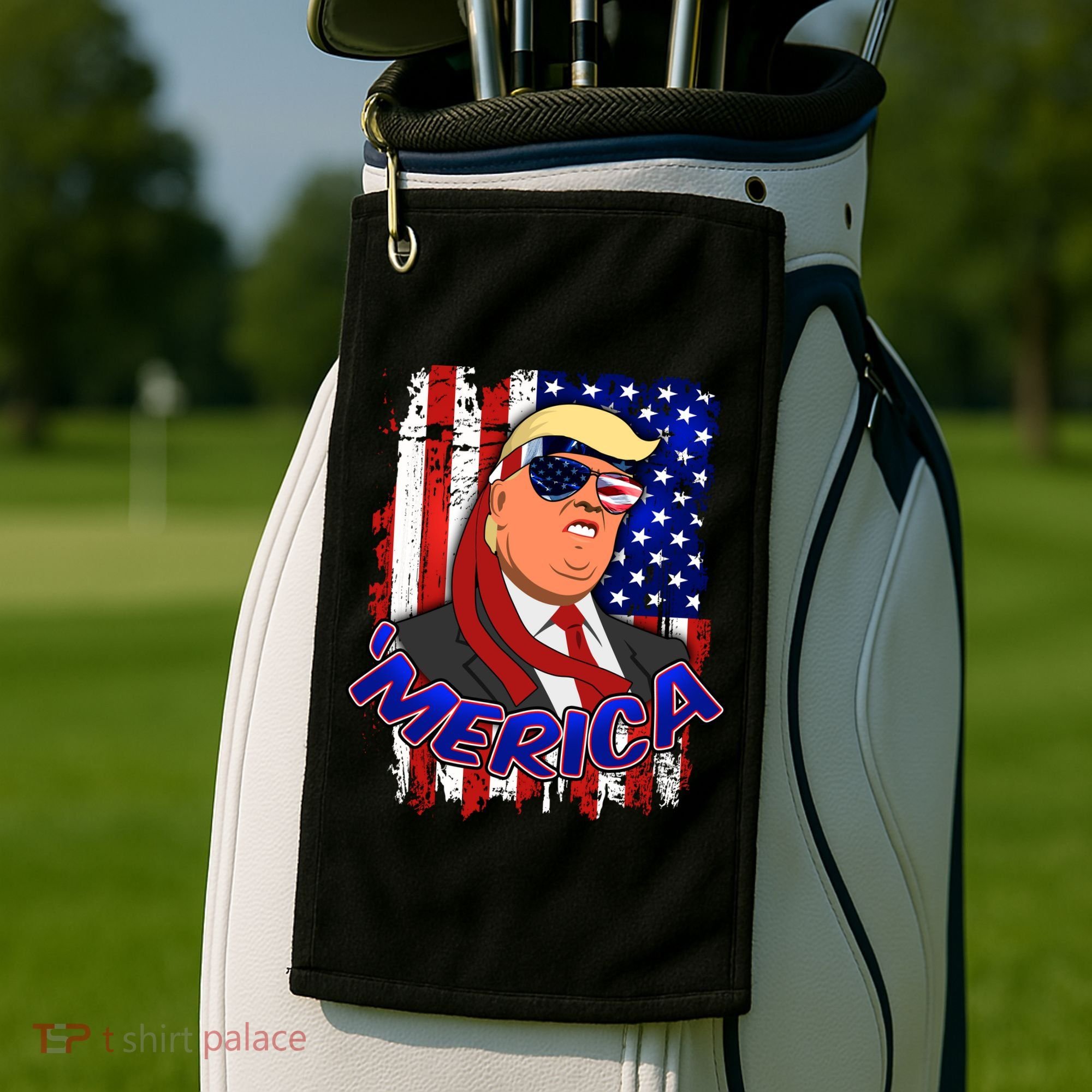 Merica Donald Trump Golf Towel
