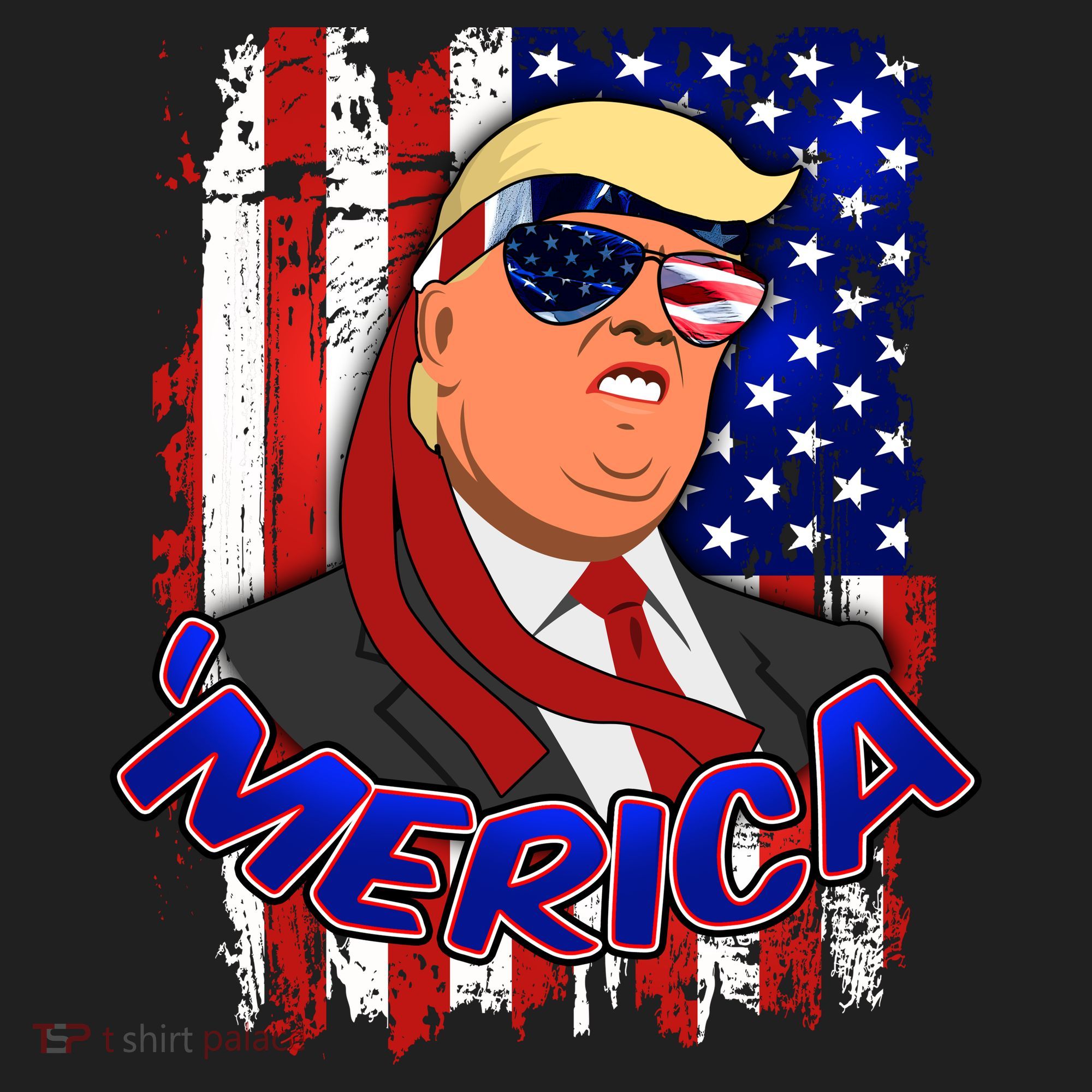 Merica Donald Trump Golf Towel