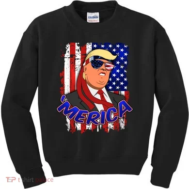 Merica Donald Trump Kids Sweatshirt