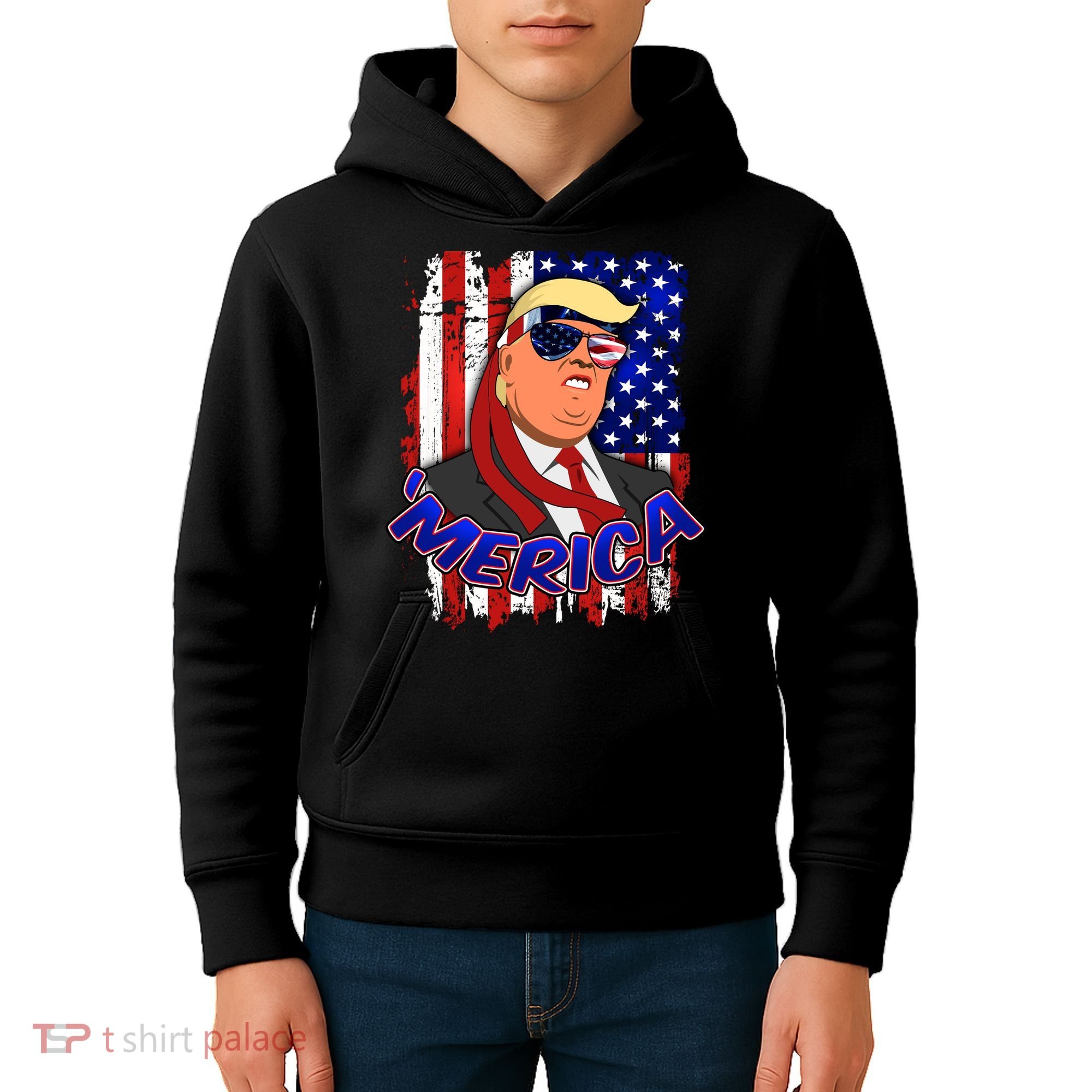 Merica Donald Trump Kids Hoodie