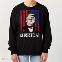 Merica Donald Trump USA Women's Sweatshirt thumb 0
