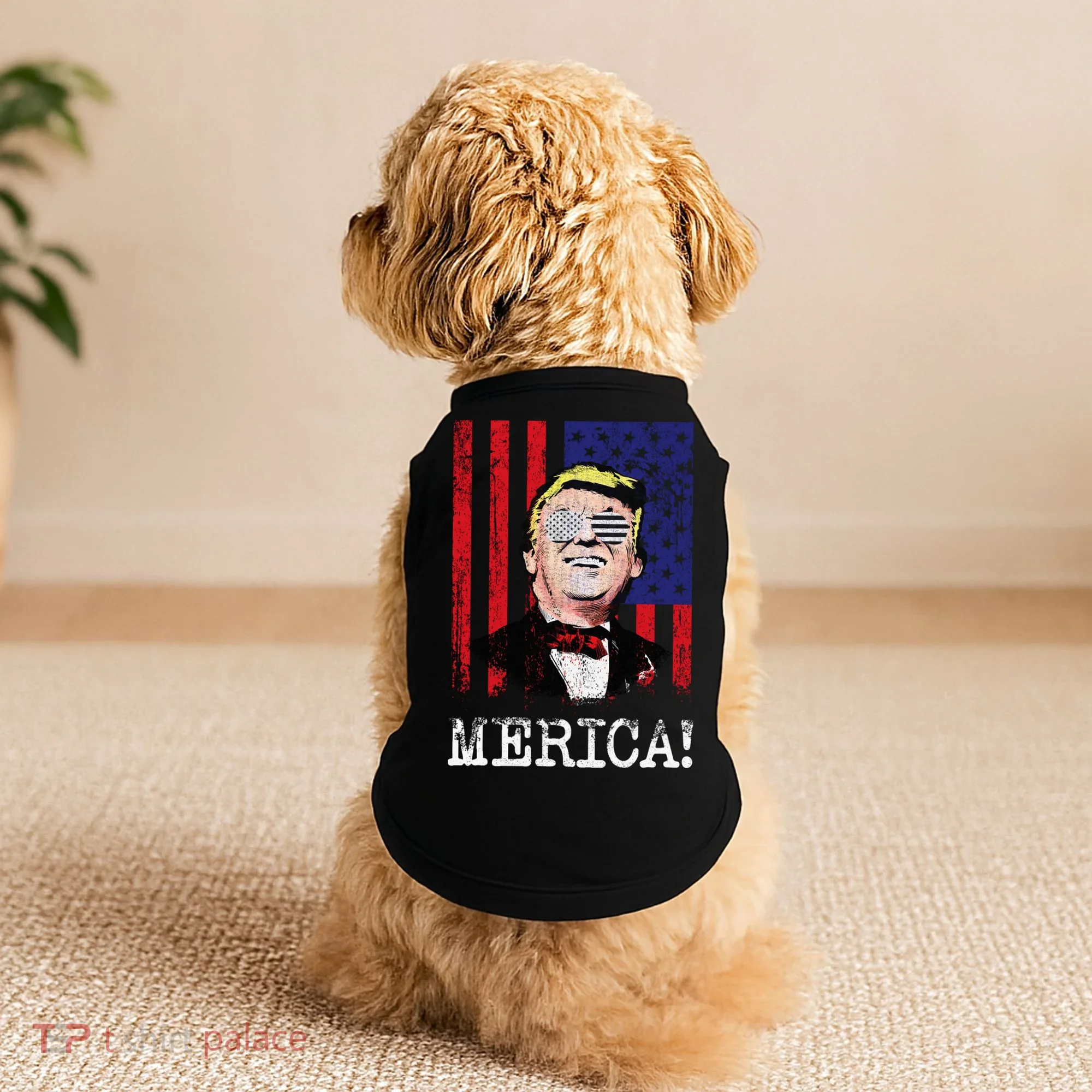 Merica Donald Trump USA Doggie Tank