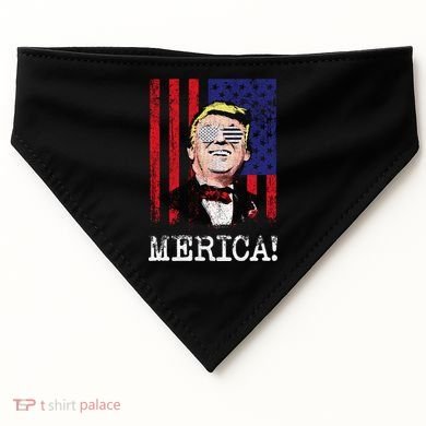 Merica Donald Trump USA USA-Made Doggie Bandana