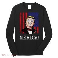 Merica Donald Trump USA Long Sleeve Shirt thumb 0